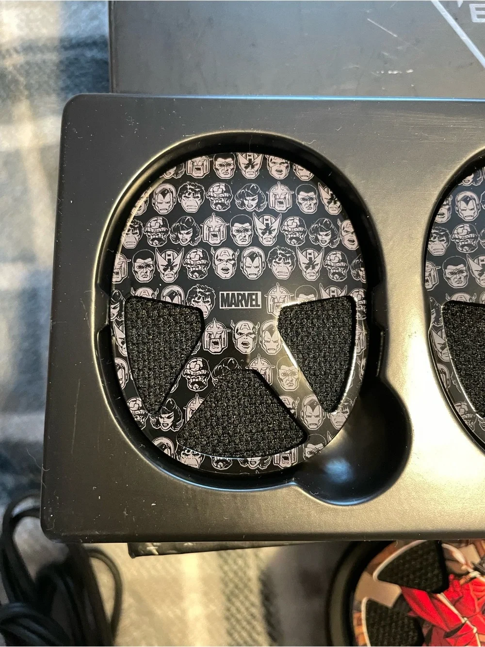 Turtle Beach Black Marvel-Edition Gaming Headset with USB Chat Adapter